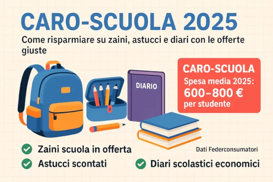 risparmiare caro scuola 2025