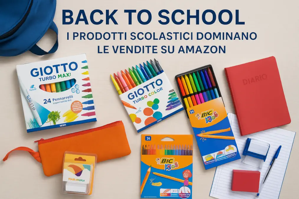 Il Materiale Scolastico domina le vendite su Amazon per il Back to School a Settembre 2025 materiale scolastico prodotti più venduti su amaon settembre 2025